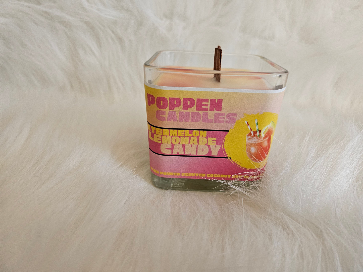 Poppen Candles Watermelon Lemonade Candy 10oz