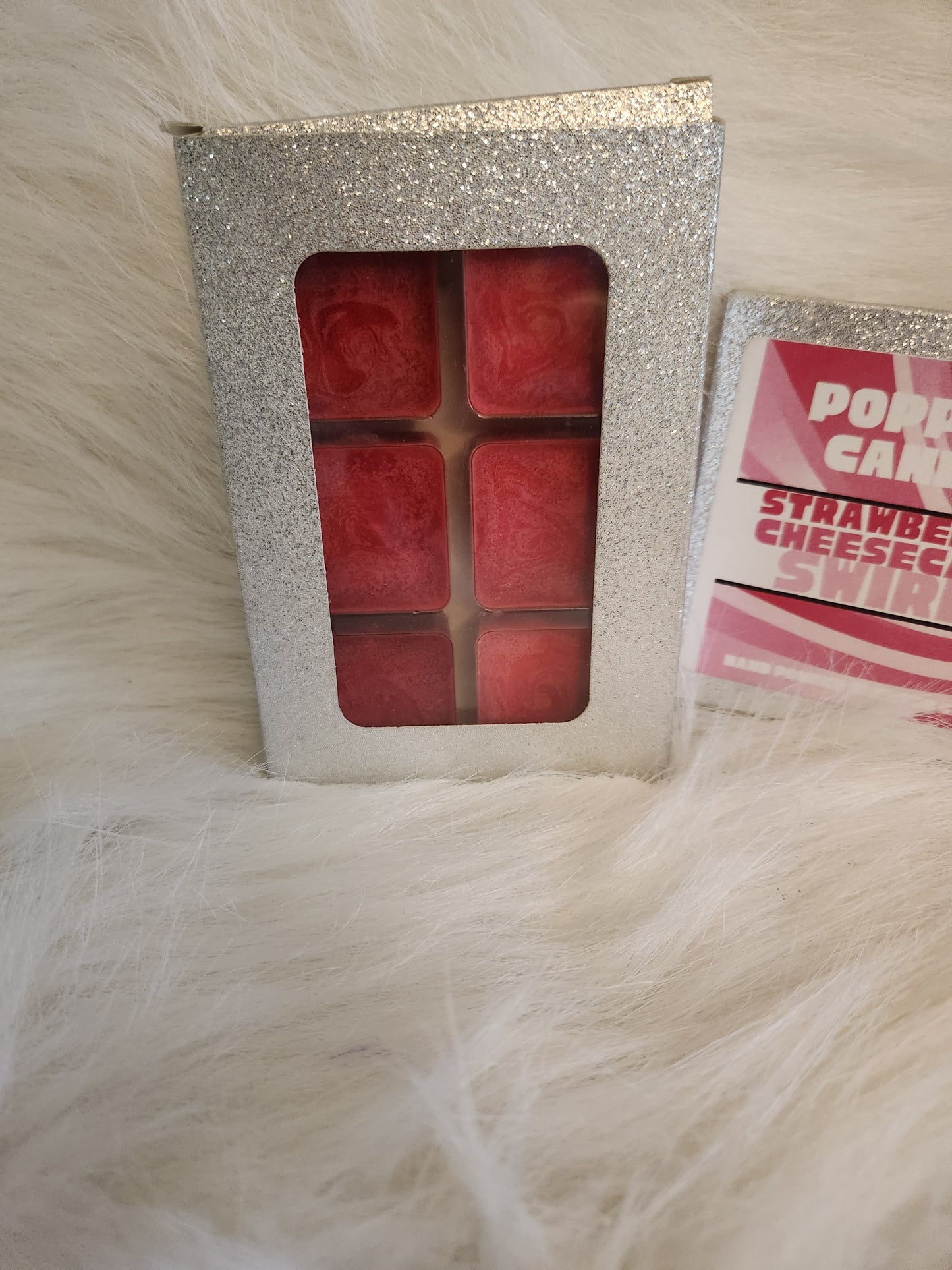 Poppen Candles Strawberry Cheesecake Swirl Wax Melts