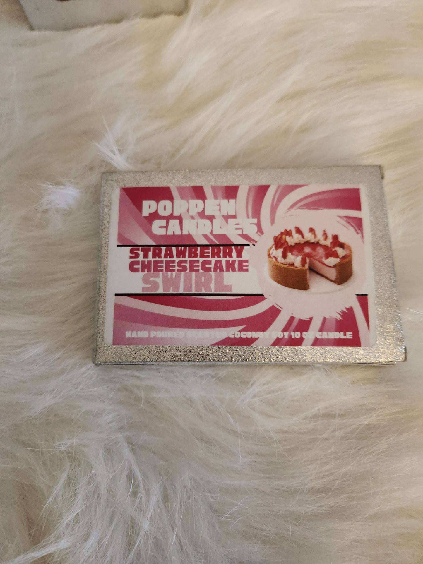 Poppen Candles Strawberry Cheesecake Swirl Wax Melts