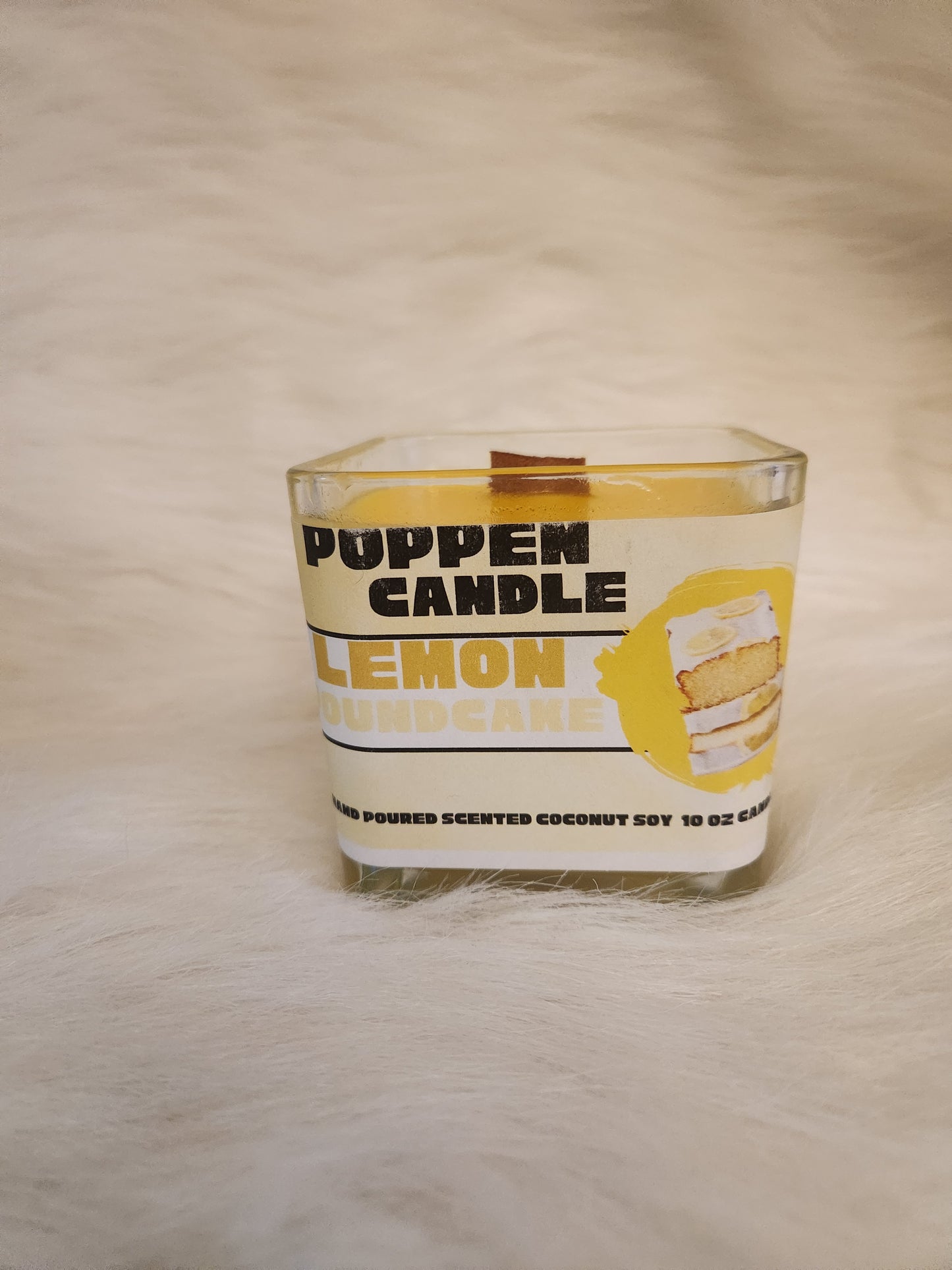 Poppen Candles Lemon Poundcake 10oz
