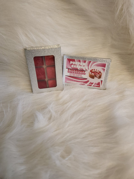 Poppen Candles Strawberry Cheesecake Swirl Wax Melts