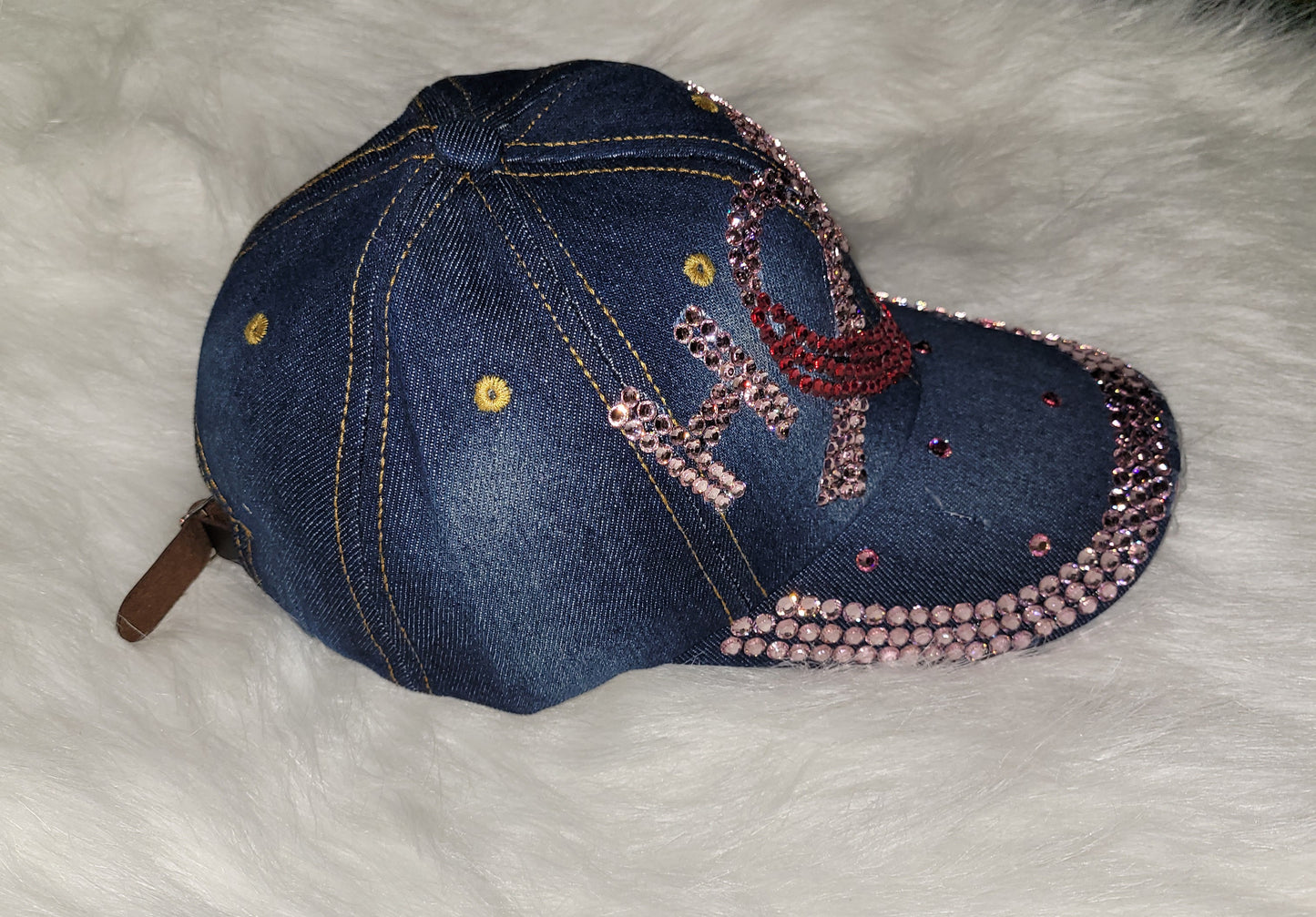 Hope Breast Cancer Jeweled Hat