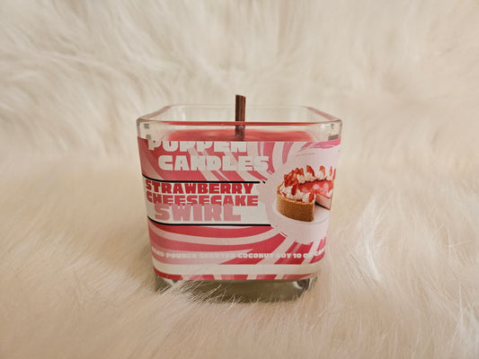 Poppen Candles Strawberry Cheesecake Swirl 10oz