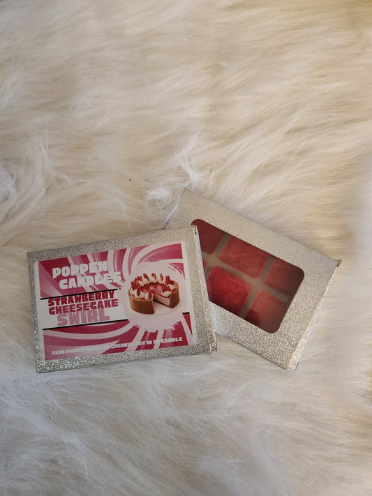 Poppen Candles Strawberry Cheesecake Swirl Wax Melts